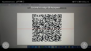 Escaneo de código QR desde EMLAZE ERP módulo Control de Acceso